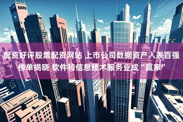配资好评股票配资网站 上市公司数据资产入表百强榜单揭晓 软件和信息技术服务业成“赢家”